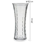 FLORERO CRISTAL 20X9,5 CUADRADOS