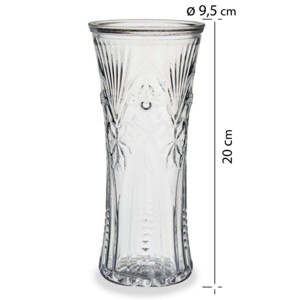 FLORERO CRISTAL 20X9,5 FLOR