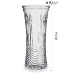 FLORERO CRISTAL 20X9,5 ONDAS