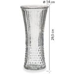 FLORERO CRISTAL 29,5X14 PUNTOS