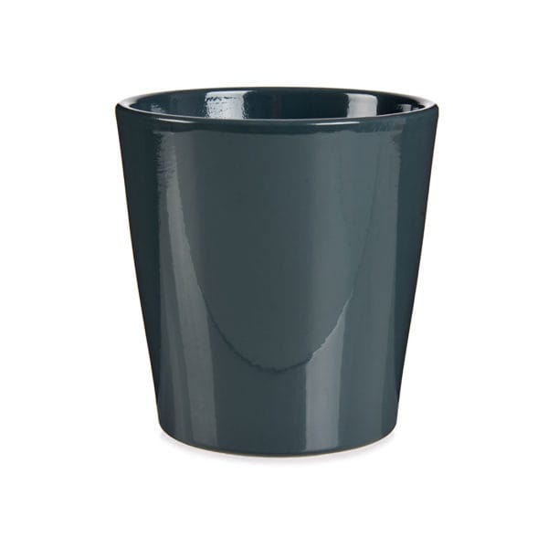 MACETA CONICA 17 CM ANTRACITA