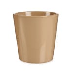 MACETA CONICA 17 CM BEIGE