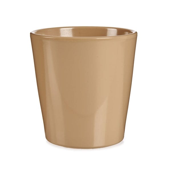 MACETA CONICA 17 CM BEIGE
