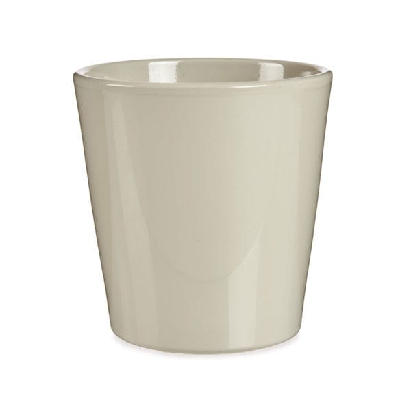 MACETA CONICA 17 CM BLANCO