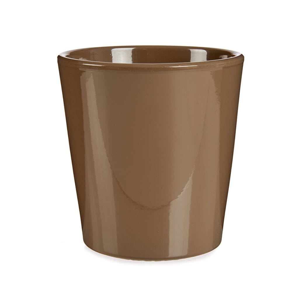 MACETA CONICA 17 CM CHOCOLATE2