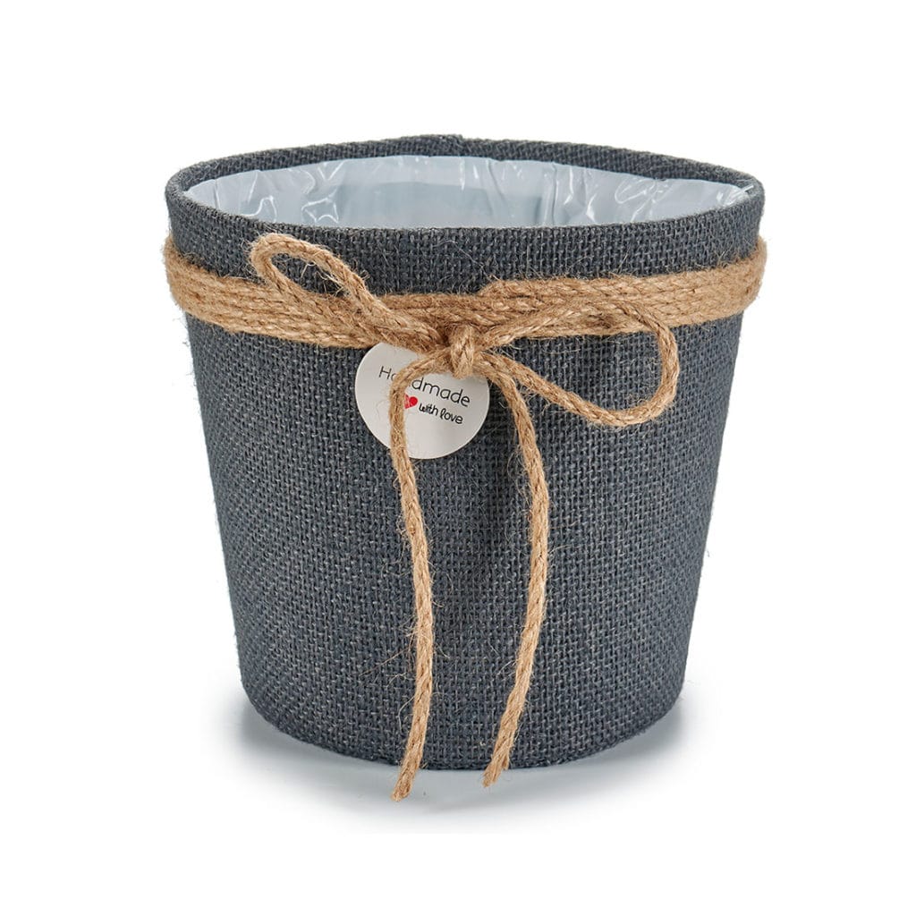 MACETA SACO CUELGA GR. GRIS
