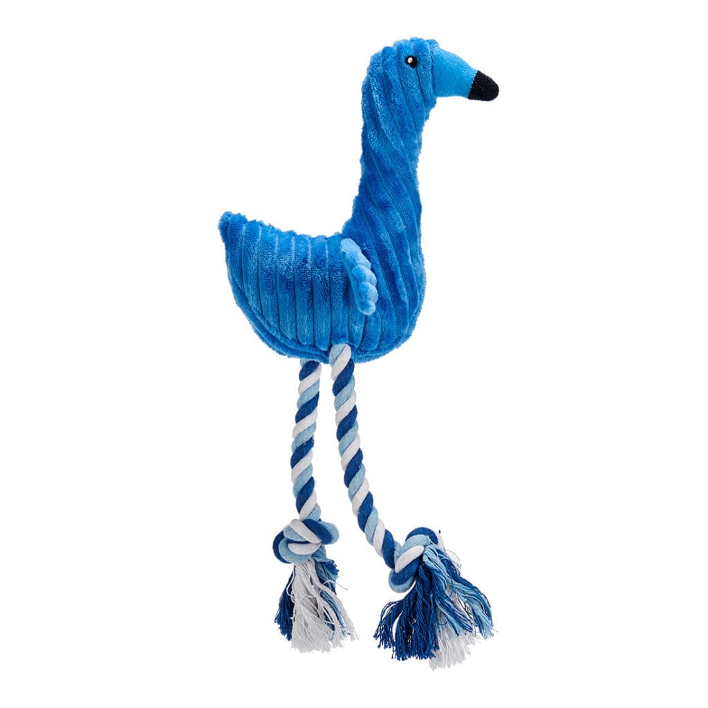MORDEDOR PAJARO CUERDA AZUL
