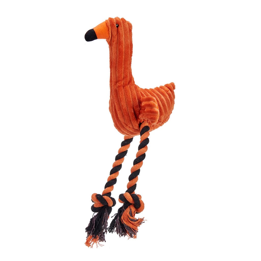 MORDEDOR PAJARO CUERDA NARANJA