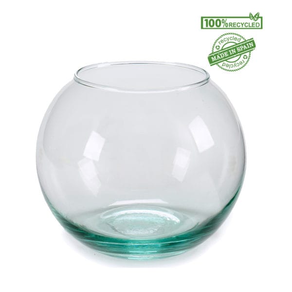 PECERA 14 CM VIDRIO RECICLADO