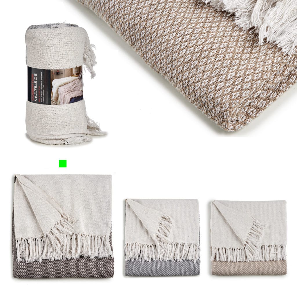 MANTA MULTIUSOS PUNTOS NEGRO