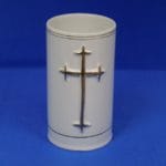 FLORERO CRUZ ORO 18X9