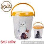 CUBO PIENSO GATO 11 L. 26X31