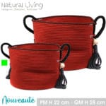 CESTA ALGODON TEJA 22 CM