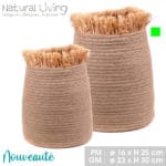 CESTA YUTE PAJA 23X30 CM