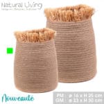 CESTA YUTE PAJA 16X25 CM