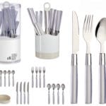 JUEGO 16 CUBIERTOS INOX GRIS