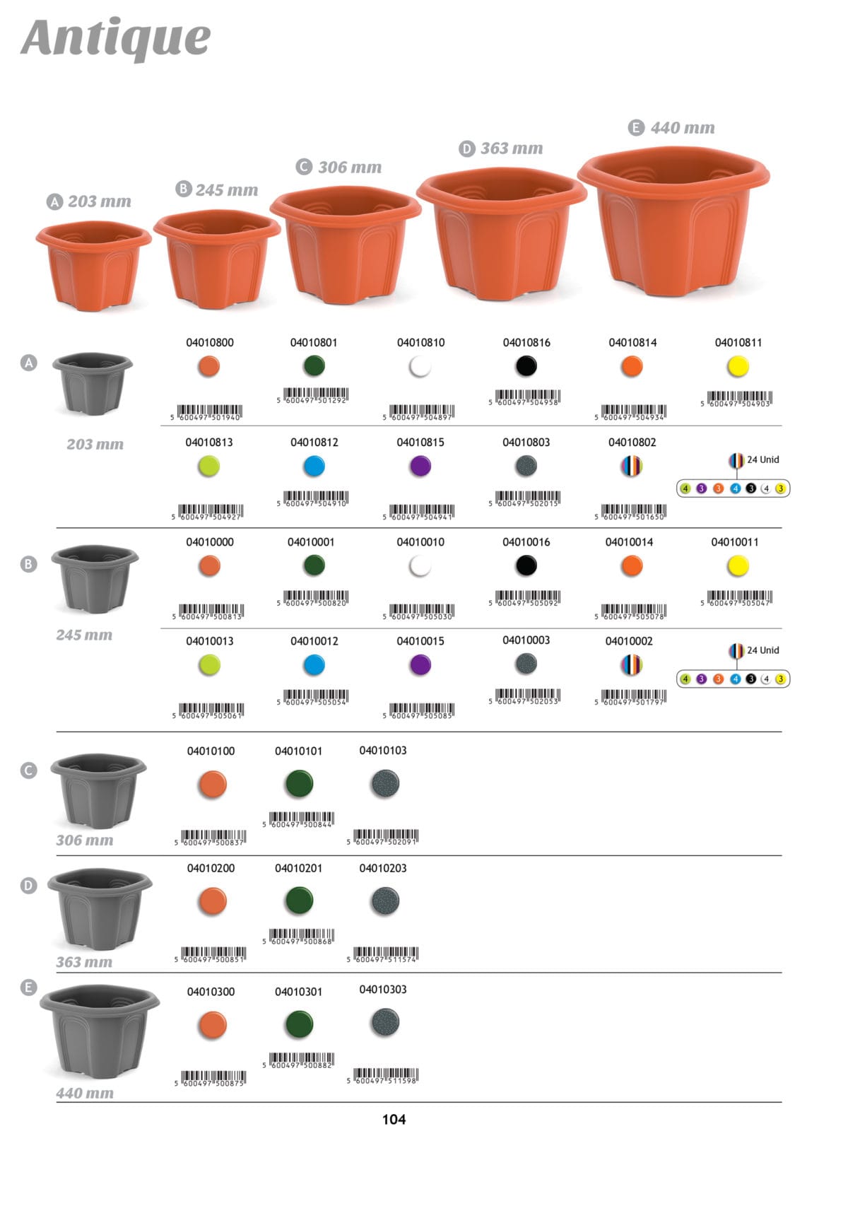 VASO OCT. A. 245 MM. - Imagen 4