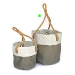 CESTA TELA GRIS COLGAR GR.