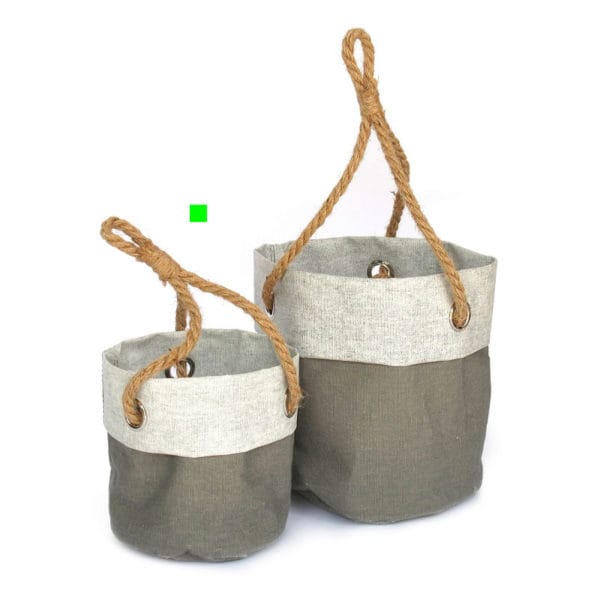 CESTA TELA GRIS COLGAR PQ.