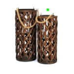 FAROL CILINDRO MADERA CUERDA PQ.