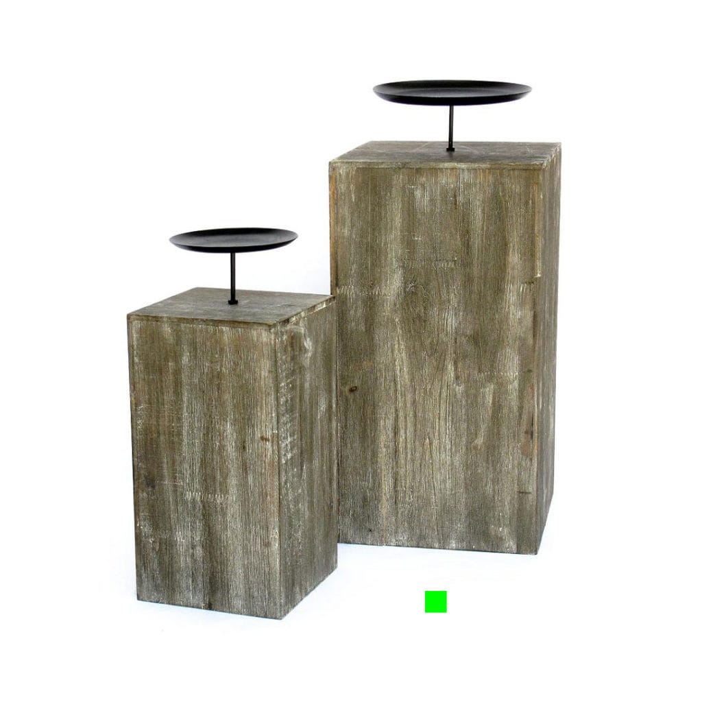 PORTAVELA MADERA PIE ALTO