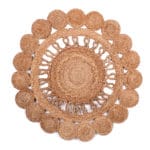 ALFOMBRA YUTE 90 CM CIRCULOS