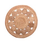 ALFOMBRA YUTE 90 CM CIRCULO INT.