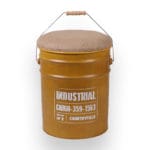 BIDON METAL AMARILLO 30X39,5 CM