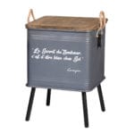 CAJA METAL PIE GRIS 41X41X59,5