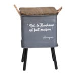 CAJA METAL PIE GRIS 34X34X53,5