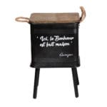 CAJA METAL PIE NEGRO 34X34X53,5