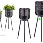 MACETERO METAL NEGRO GR.