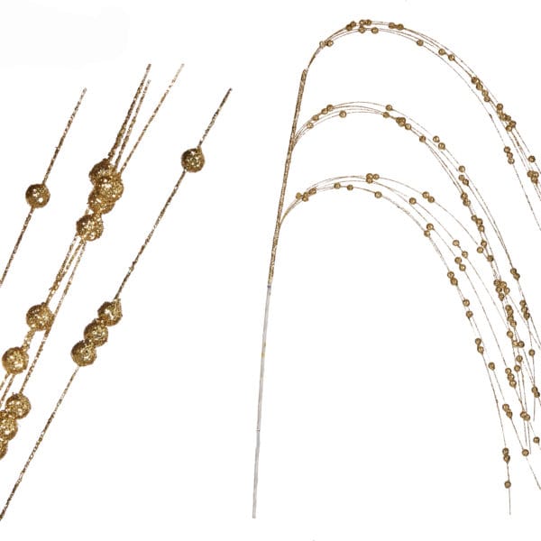 RAMA BRILLANTE HILOS BAYAS ORO
