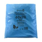 BOLSA 60X70 AZ. 50 U. 70 % RECI.