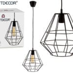 LAMPARA FORJA TECHO NEGRA