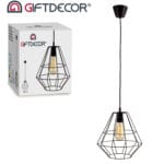 LAMPARA FORJA TECHO NEGRA - Imagen 4