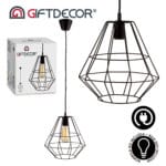 LAMPARA FORJA TECHO NEGRA - Imagen 3