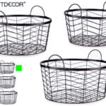 CESTO REDONDO BAJO NEGRO PQ.