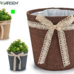 MACETA SACO GR PUNTILLA NATURAL