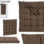 COJIN SILLA LISO MARRON 40X40X5