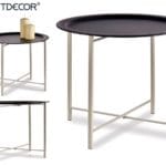 MESA AUXILIAR NEGRA 52X52X44 CM