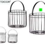 CESTA CILINDRICA NEGRA MD.