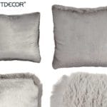 COJIN PELO CORTO GRIS 60 CM