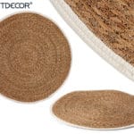 ALFOMBRA BORDE BLANCO 100 CM.