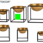 CUENCO CON SOPORTE CUADRADO MD.