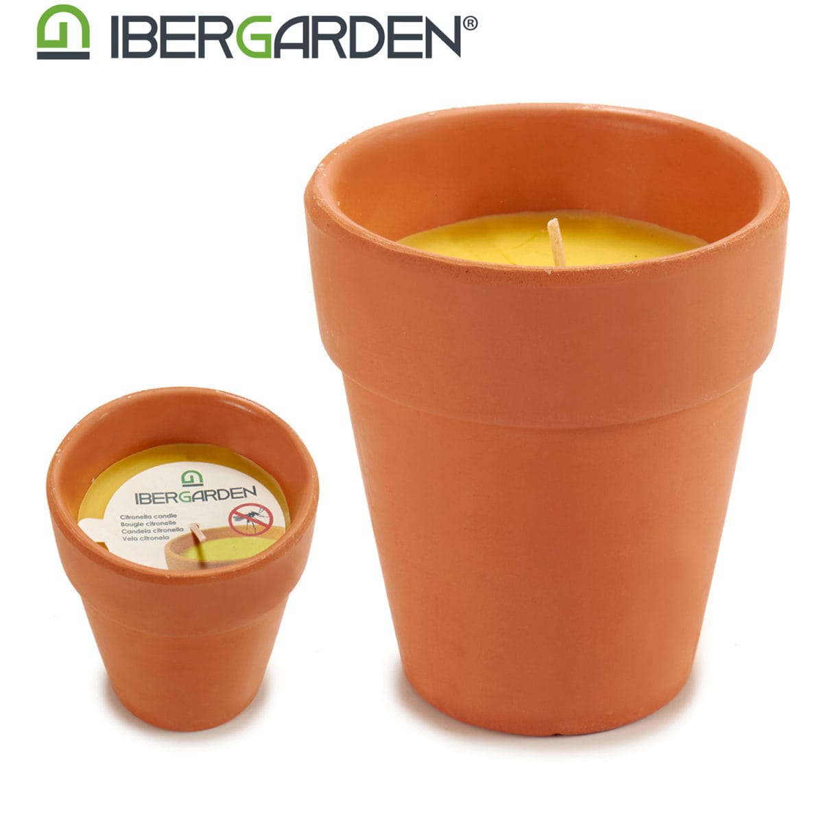VELA VASO BARRO CITRONELA - Imagen 1