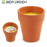 VELA VASO BARRO CITRONELA