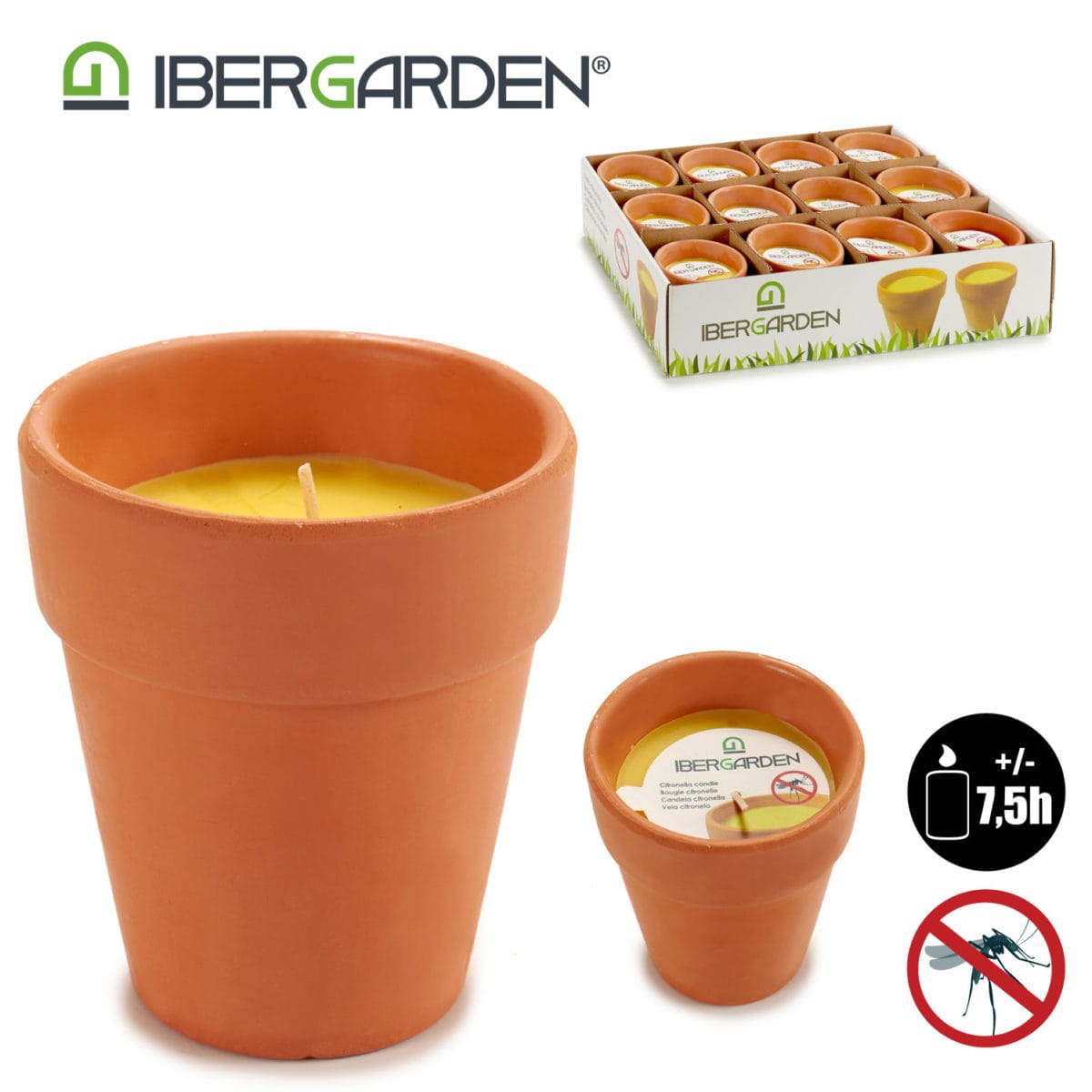 VELA VASO BARRO CITRONELA - Imagen 2