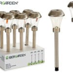 BALIZA SOLAR ACERO CONICA