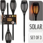 BALIZA SOLAR LED 3 PIEZAS
